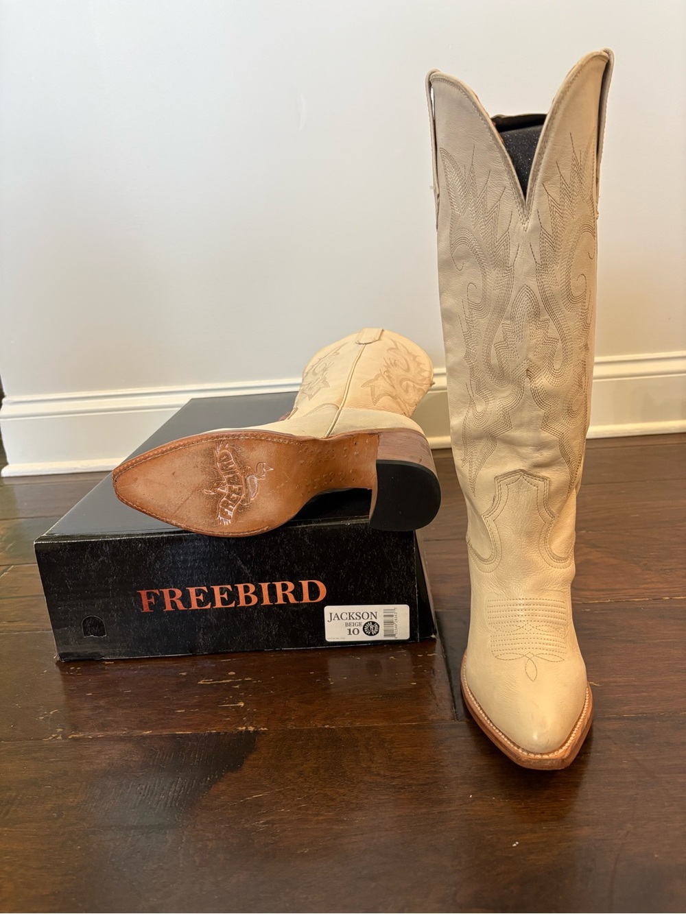 freebird Jackson Women's Tan/Cream Western Heeled Boots